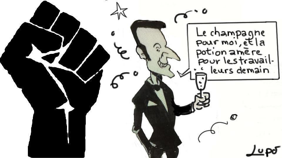 Illustration - Macron rafle la mise au Parlement, les travailleurs se défendront avec leurs armes de classe