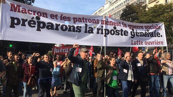 Le 9 octobre, faire entendre notre protestation contre Macron et contre toutes les attaques patronales